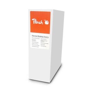 Peach  Thermobindemappe weiss für je 60 Blätter (A4, 80g/m2), 100 Stück - PBT406-05 