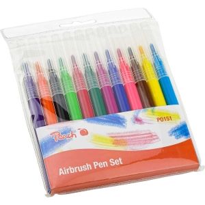 Peach  Nachfüllset für elektrischen Airbrush Stift | 12 Farben | PO151 